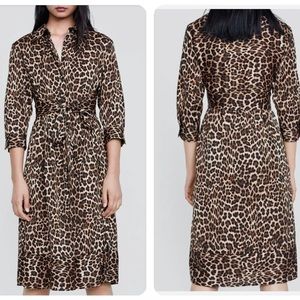 EUC - Zara - Leopard Print Dress - S